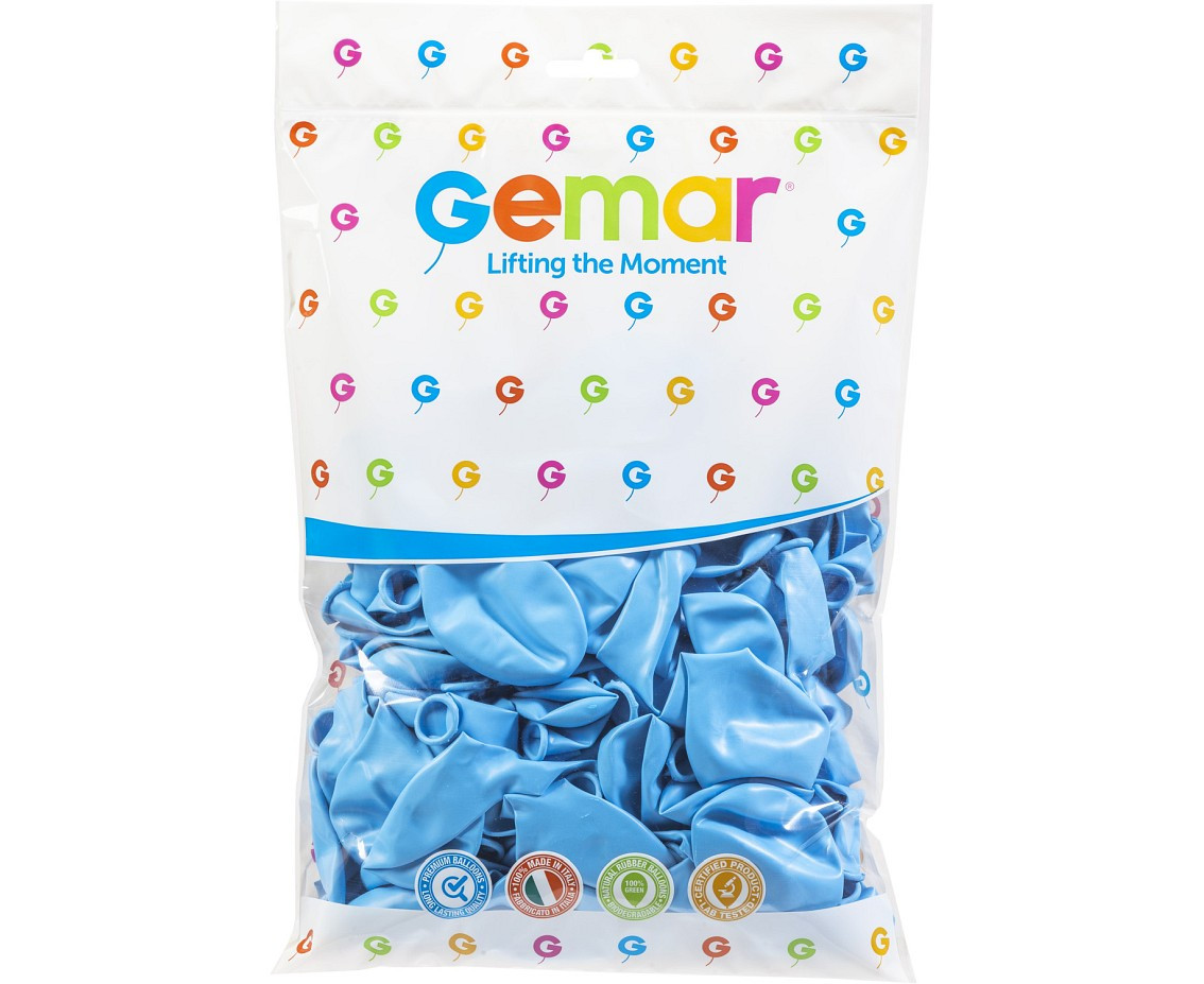 Balloons Gemar 12", pastel baby blue, 100pcs