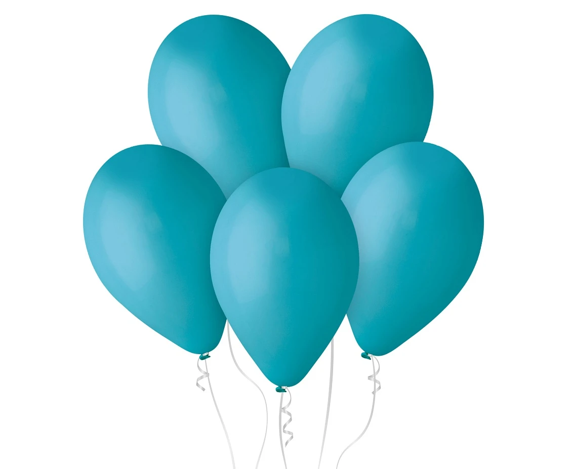 Balloons Gemar 12", pastel turquoise-blue, 100pcs