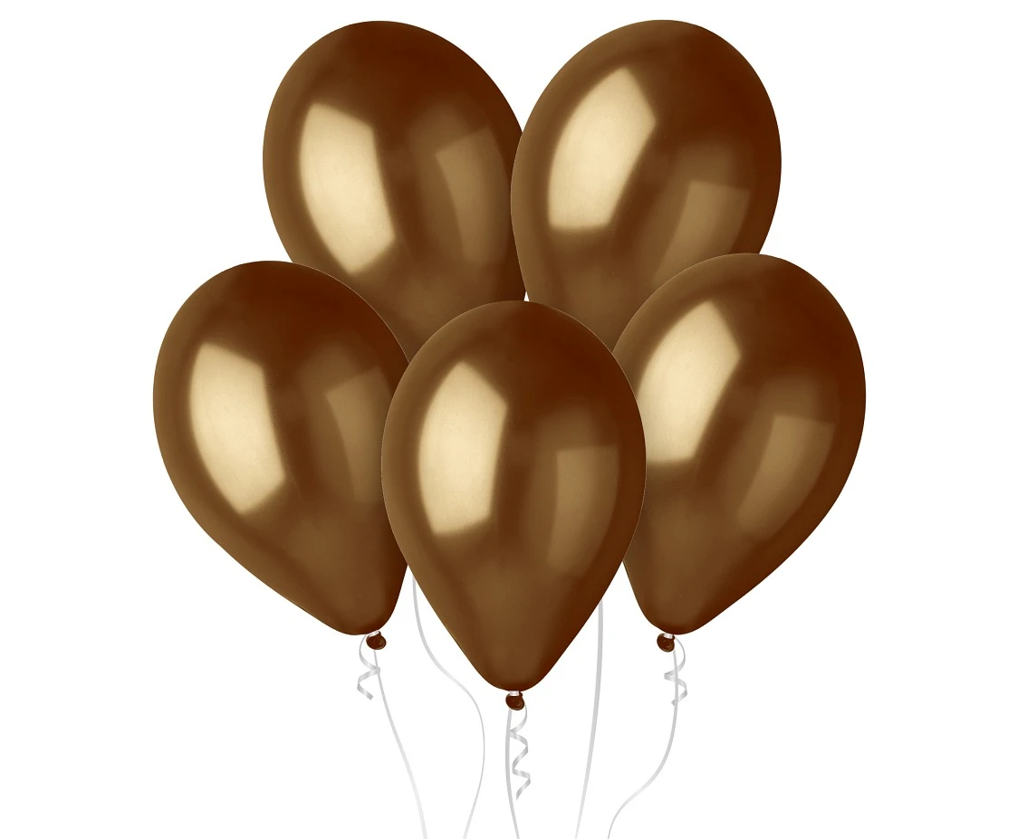 Balloons Gemar 12", metallici brown, 100pcs EOL