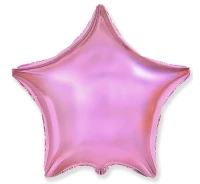 Foil balloon 18" FX - Star (pink),  unpacked (flat)
