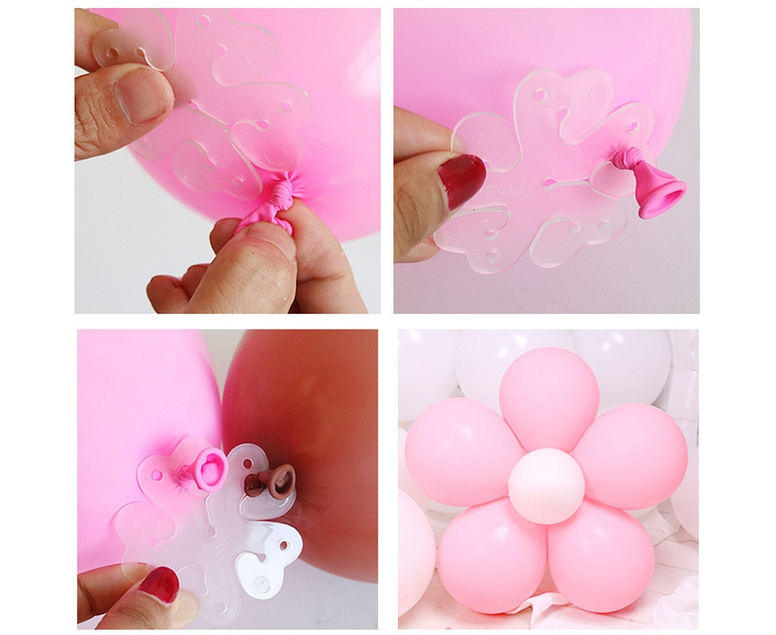 Balloon flower decoration grip, 10 pcs