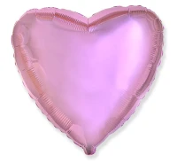 Foil balloon 18" FX - Heart (very light pink),  unpacked (flat)