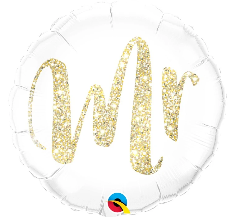 Foil balloon 18 inches QL CiR - "MR gold" EOL