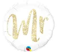 Foil balloon 18 inches QL CiR - "MR gold" EOL