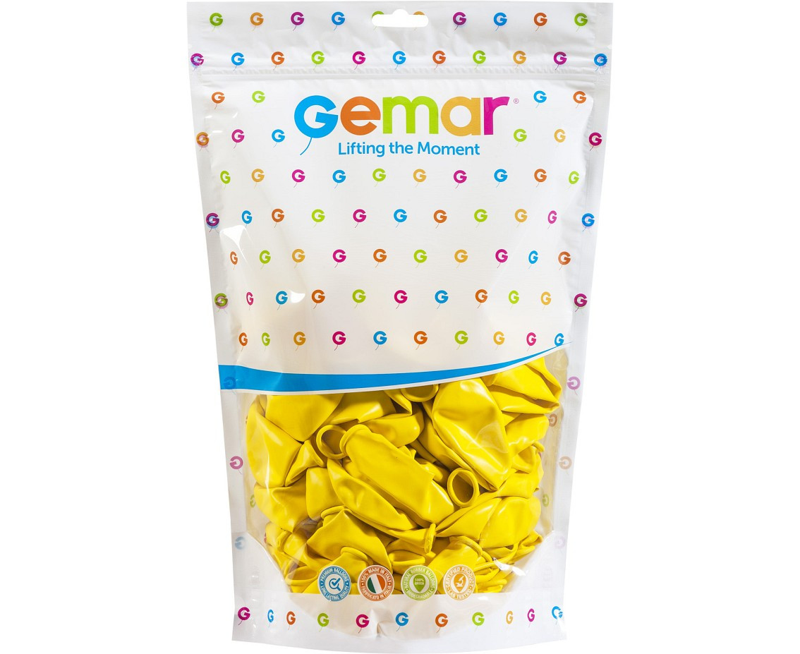 Balloons Gemar 13", pastel yellow, 50pcs
