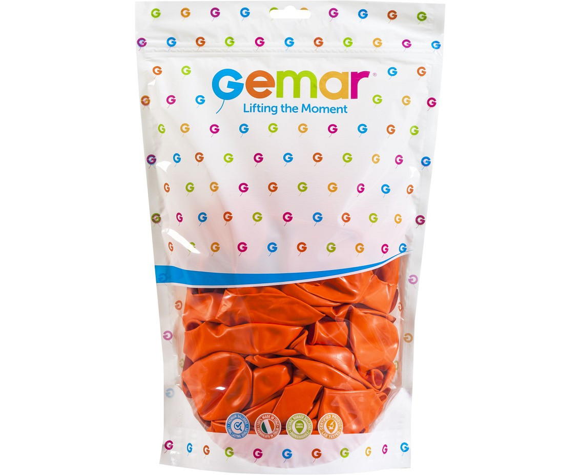 Balloons Gemar 13", pastel orange, 50pcs