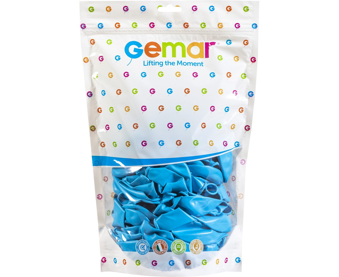 Balloons Gemar 13", pastel light blue, 50pcs