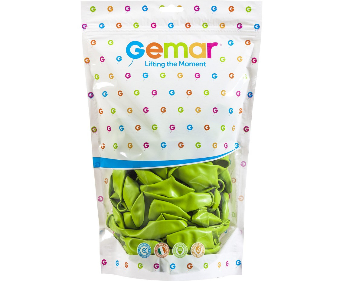Balloons Gemar 13", pastel pistachio, 50pcs