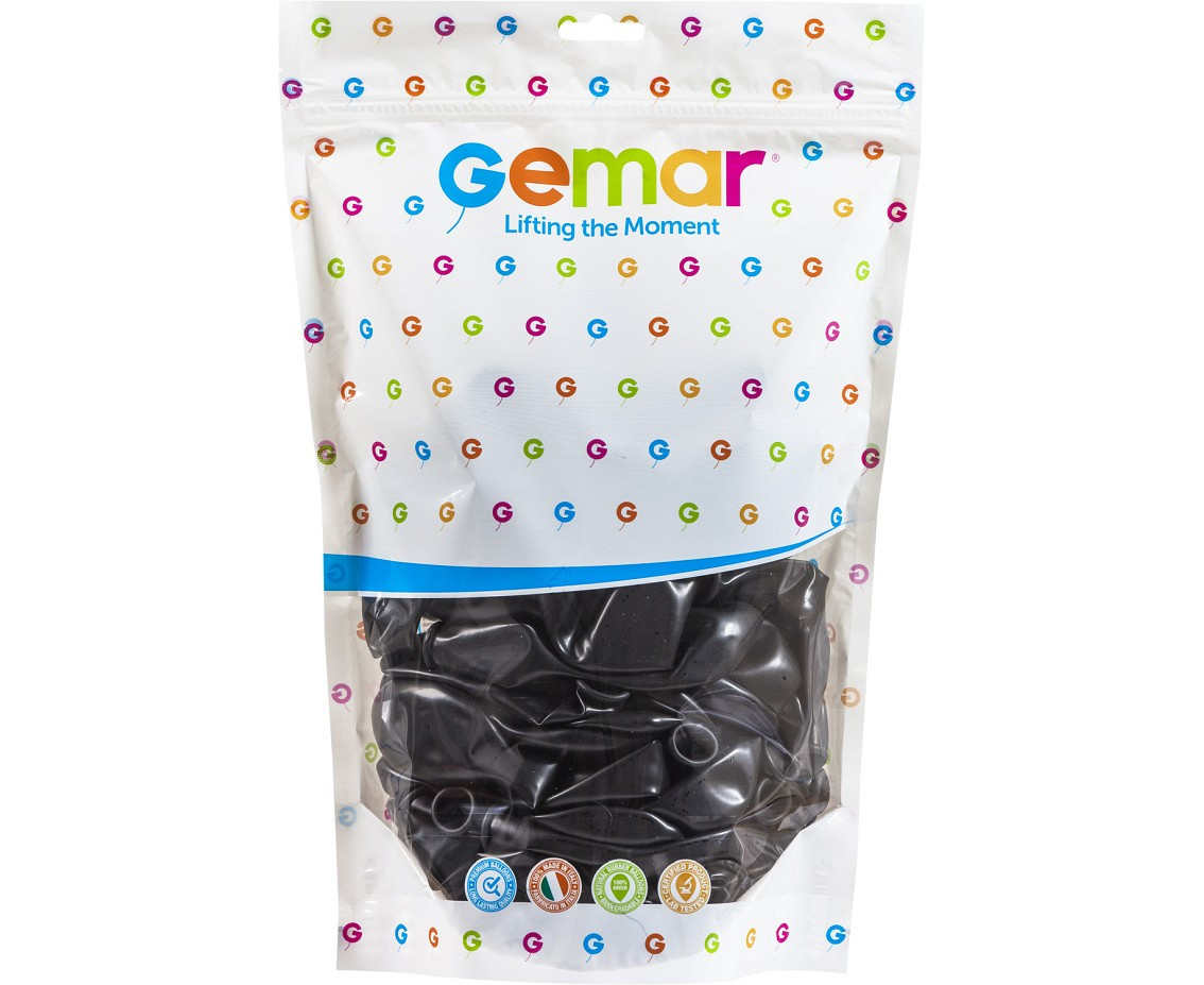 Balloons Gemar 13", pastel black, 50pcs