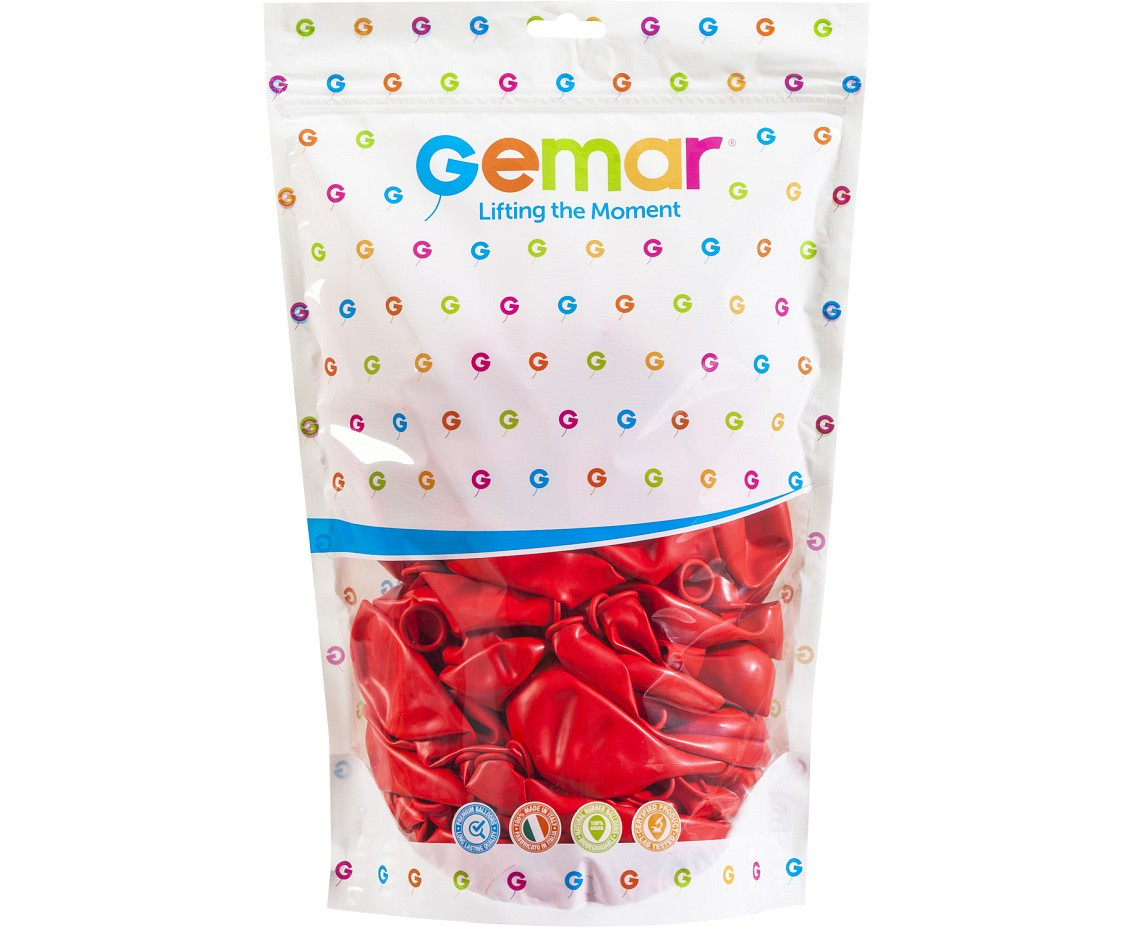 Balloons Gemar 13", pastel dark red, 50pcs