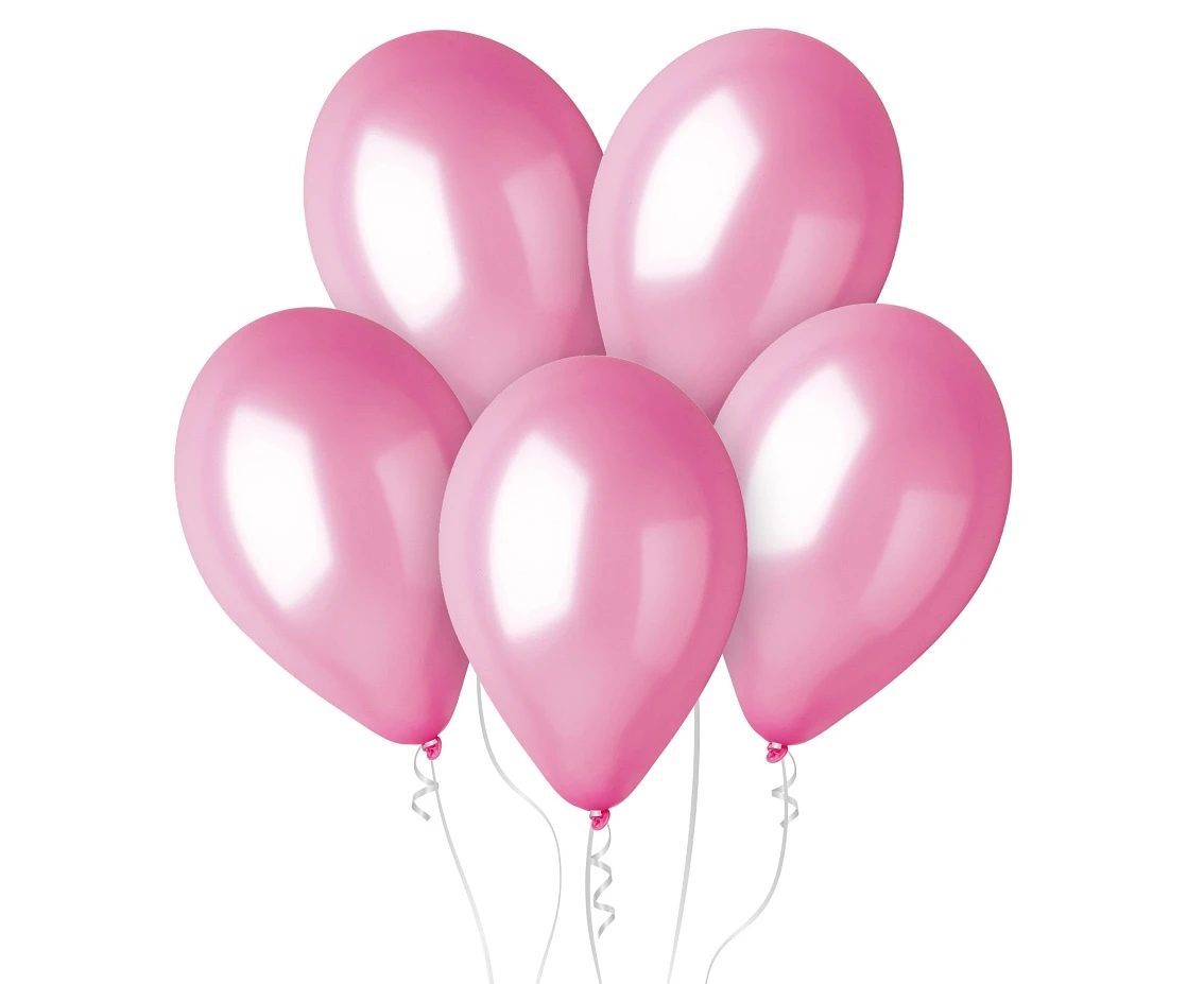 Balloons Gemar 13", metallic pink, 50pcs
