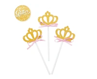 Picks Crown, size 10 cm, 8 pcs
