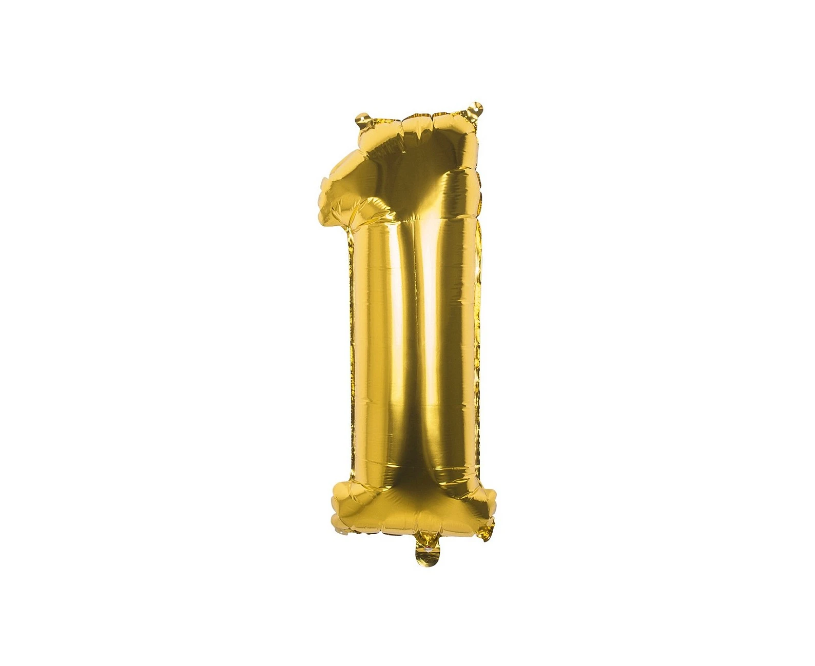 Foil balloon gold 36 cm, Number 1
