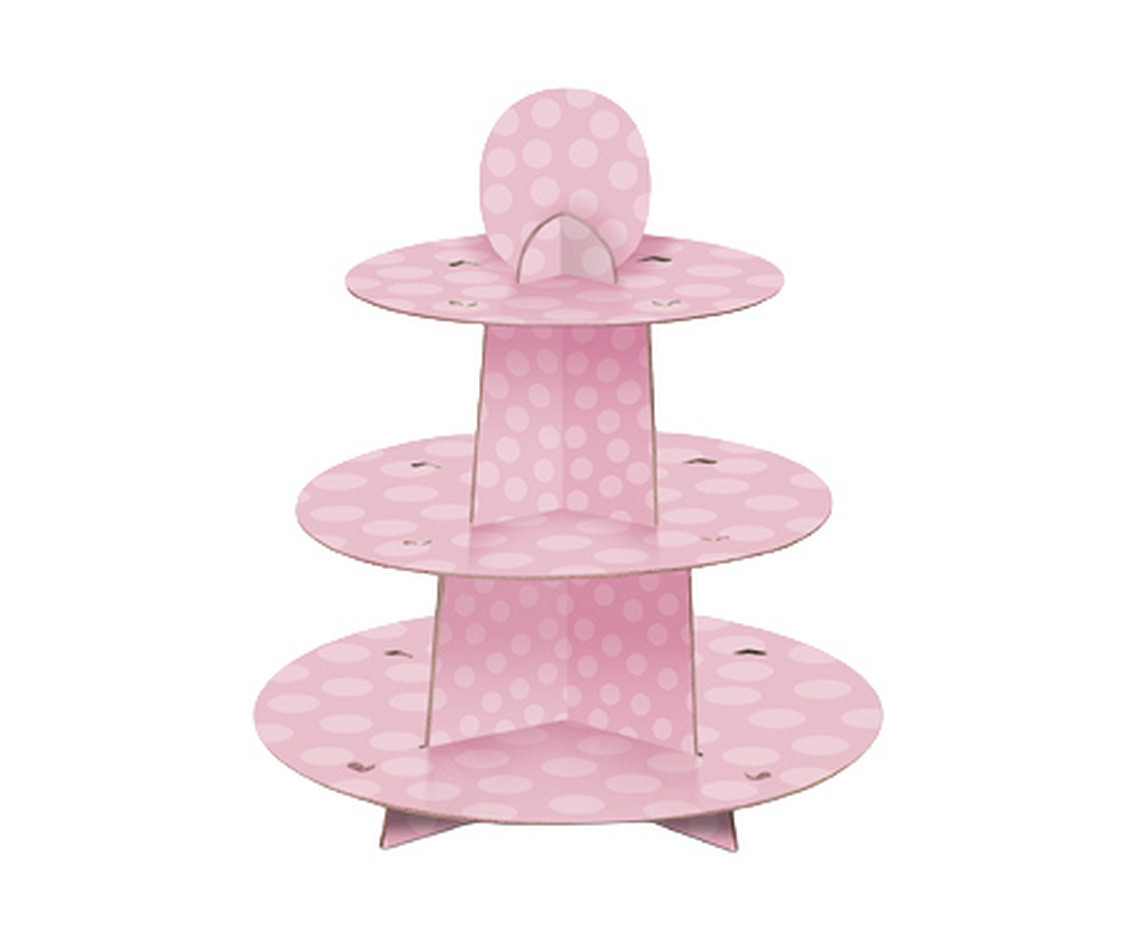 Cupcake stand, pastel pink