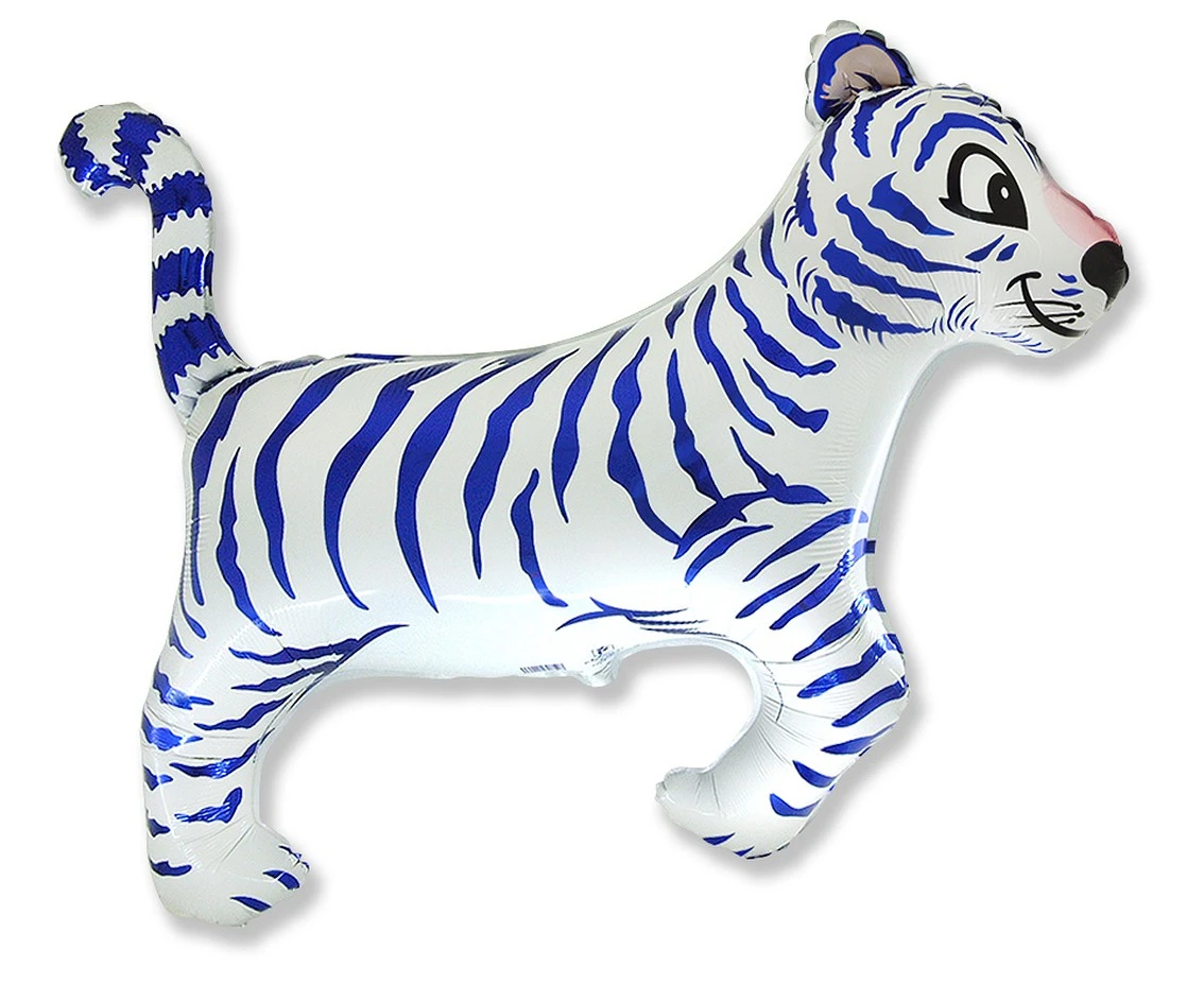 Foil balloon 24 inches FX - "Tiger" (white)