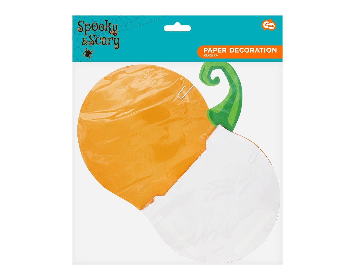 Paper decoration "Pumpkin" size 30x30 cm EOL