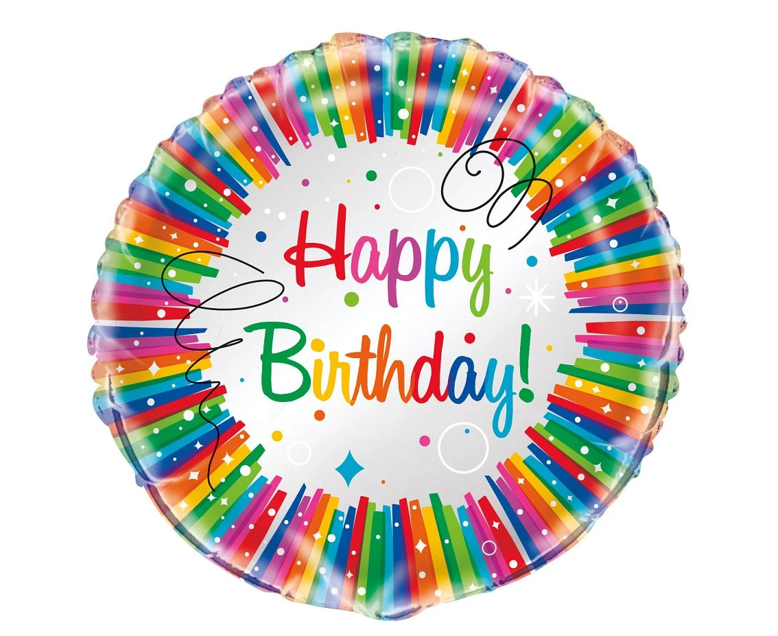 Foil balloon 18" UQ "Happy Birthday"