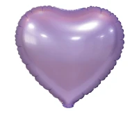Foil balloon "heart", matt, lilac, 18 inches
