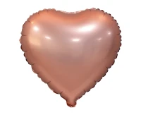 Foil balloon "Heart", matt, pink-gold, 18 inches