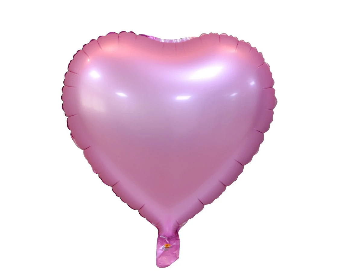 Foil balloon "Heart", matt, pink, 18"