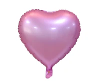 Foil balloon "Heart", matt, pink, 18"