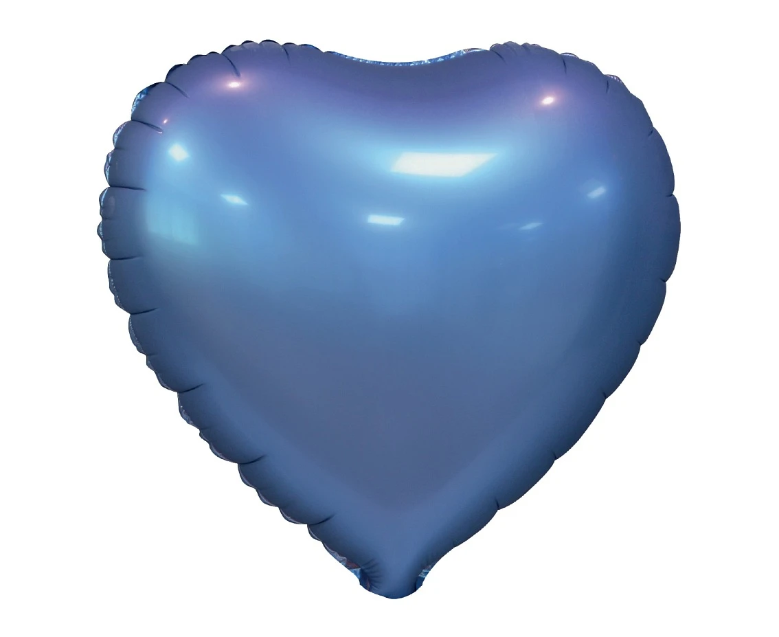 Foil balloon  "Heart", matt, violet, 18 inches EOL