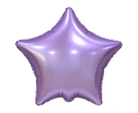 Foil balloon "Star", matt, lilac, 19 inches