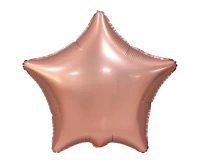 Foil balloon Star, mat rose gold, 19"