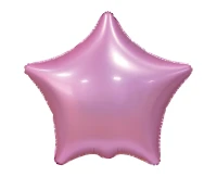 Foil balloon "Star", matt, pink, 19 inches