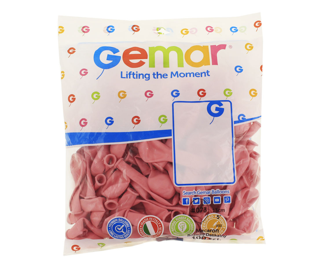 Balloons Gemar 5", pastel baby pink macaron, 100pcs