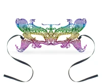 Lace mask Rainbow butterfly