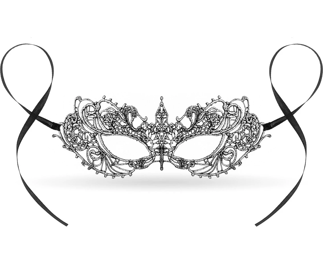 Lace mask Silver Magic