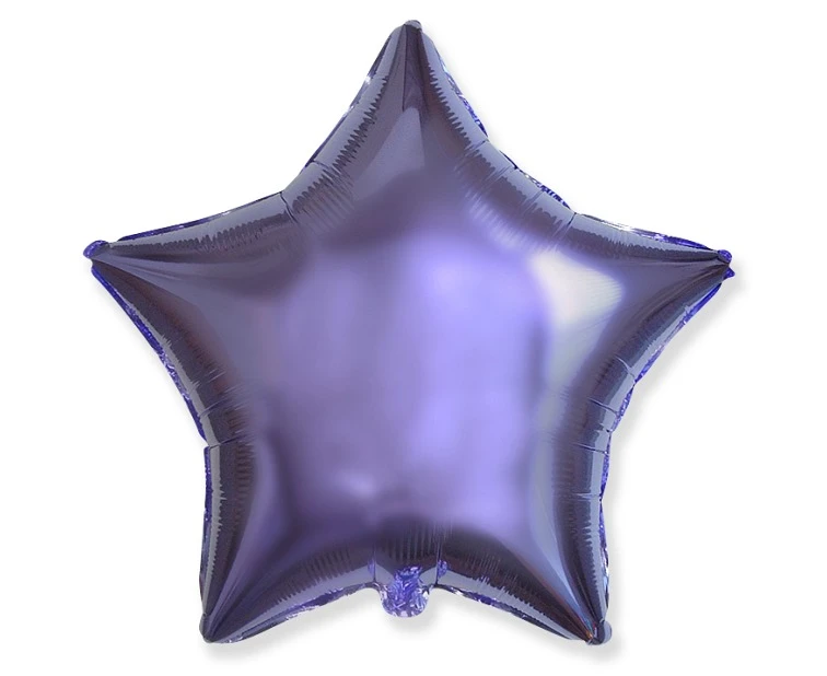 Foil balloon 18" FX - Star (lilac),  unpacked (flat)