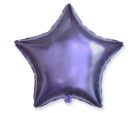Foil balloon 18" FX - Star (lilac),  unpacked (flat)
