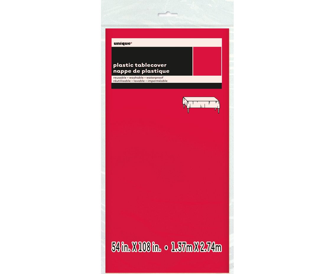 Table cover Red size 137x274 cm