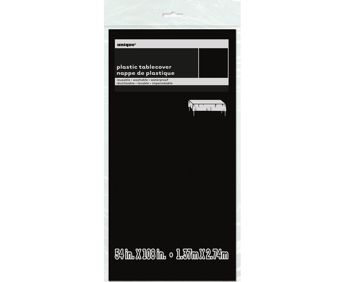 Table Cover Black size 274x137 cm