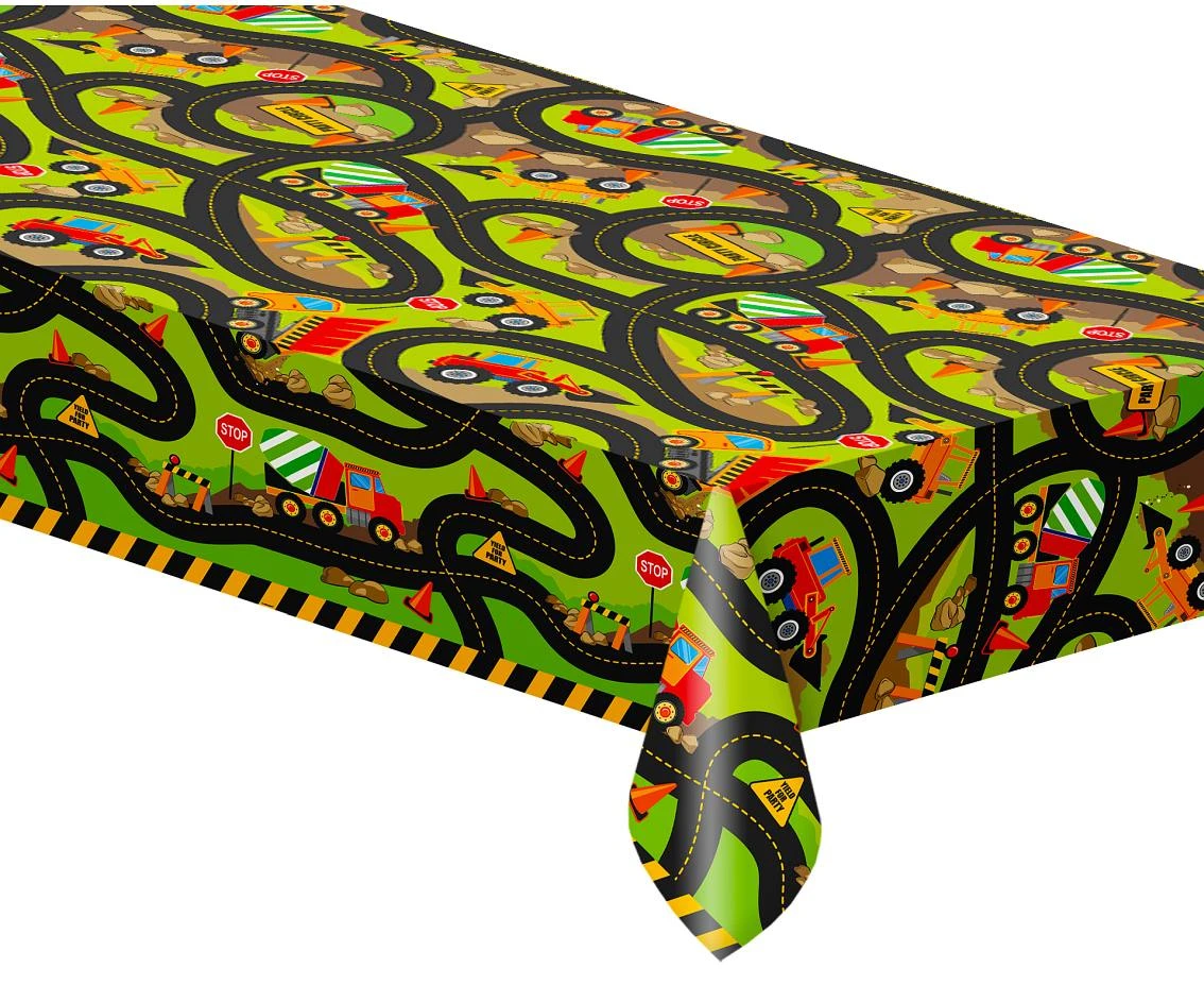 Plastic Table cover Building, size 137 x 213 cm