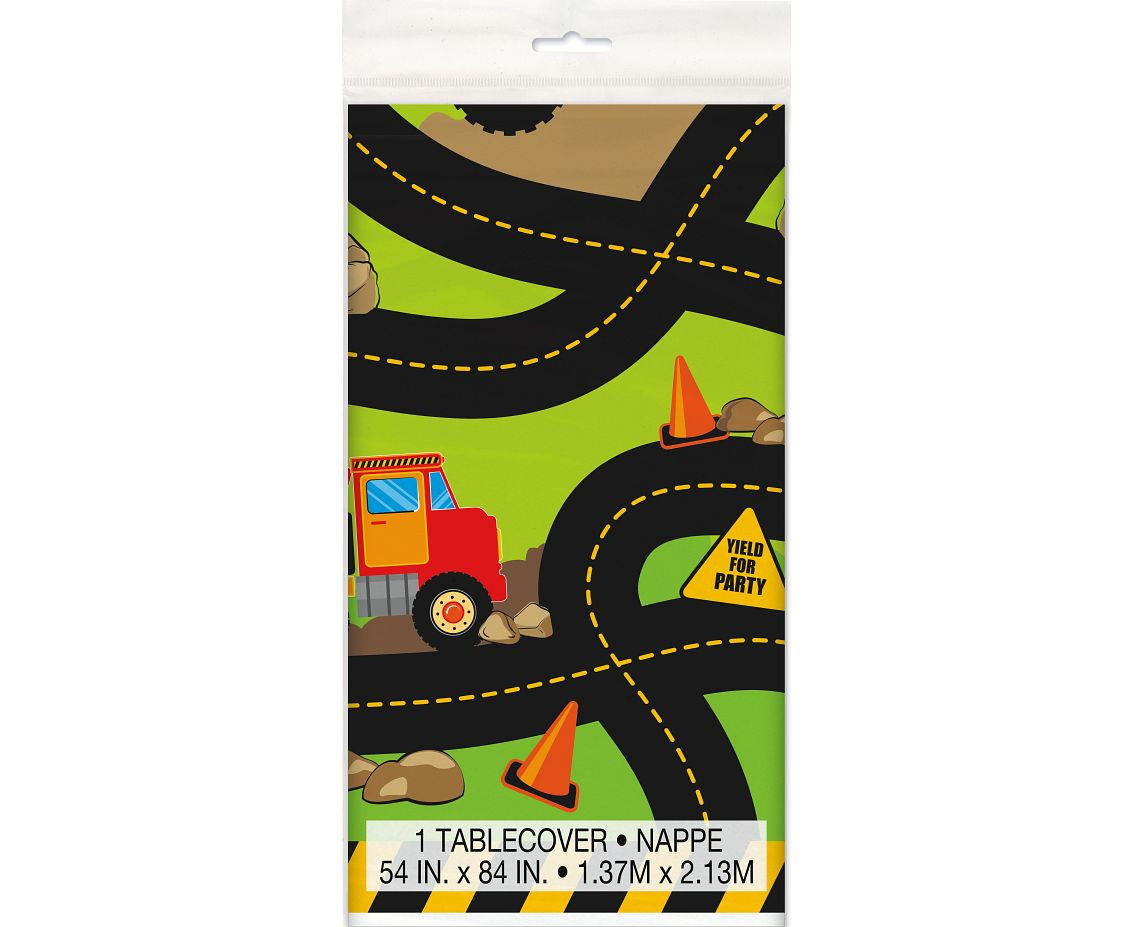 Plastic Table cover Building, size 137 x 213 cm