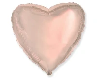 Foil balloon 18" FX - Heart (pink and gold),  unpacked (flat)