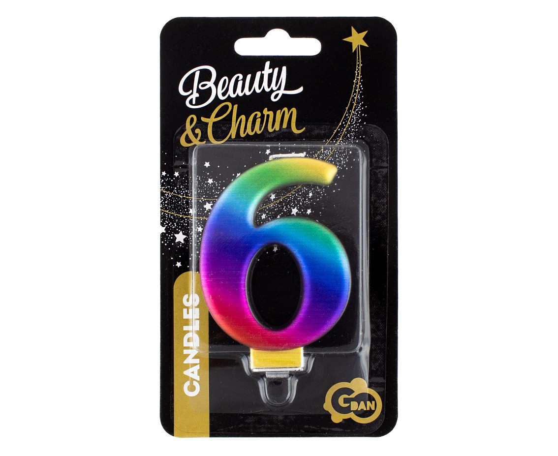 Candle number 6, Galaxy, 8 cm