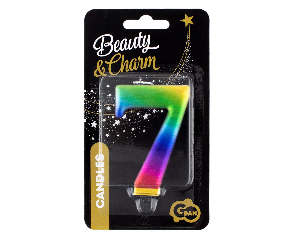 Candle number 7, Galaxy, 8 cm