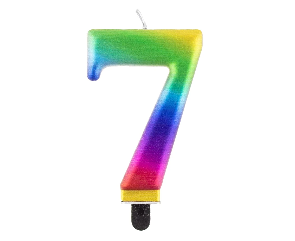 Candle number 7, Galaxy, 8 cm