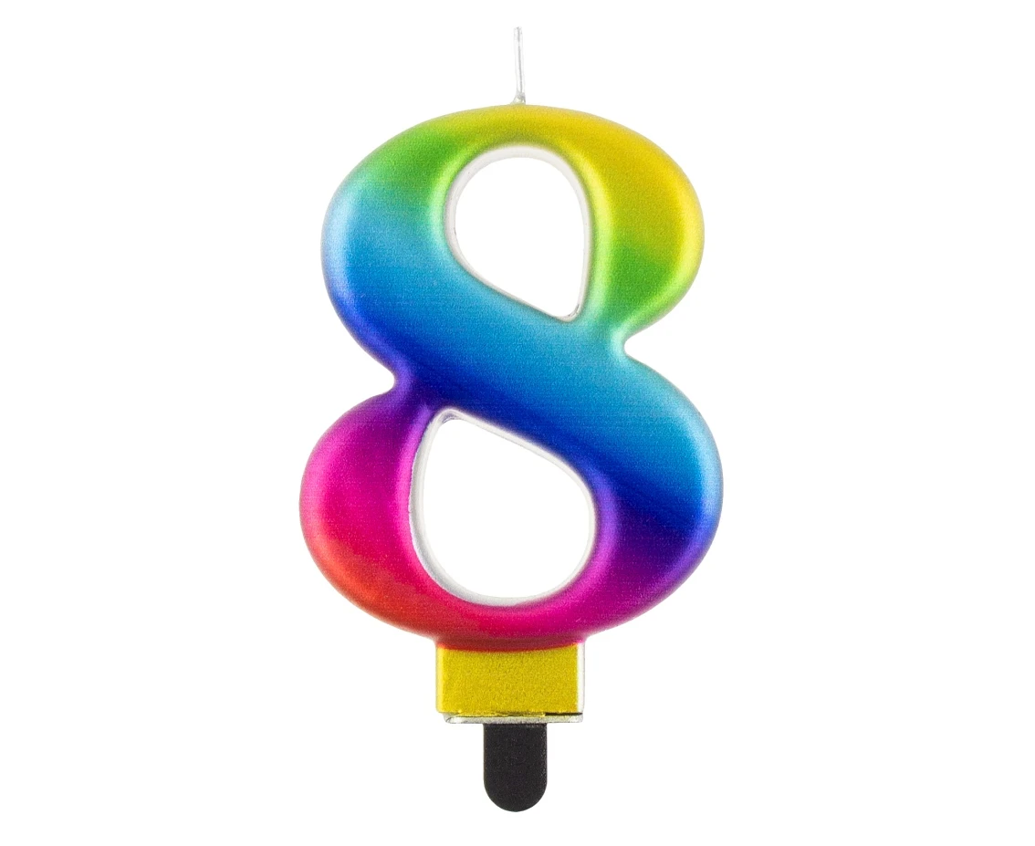 Candle number 8, Galaxy, 8 cm
