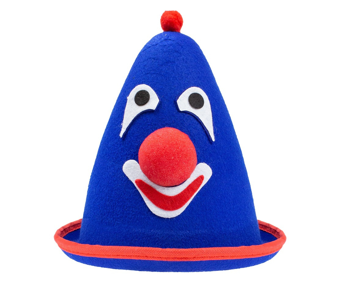 Felt hat Blue clown EOL
