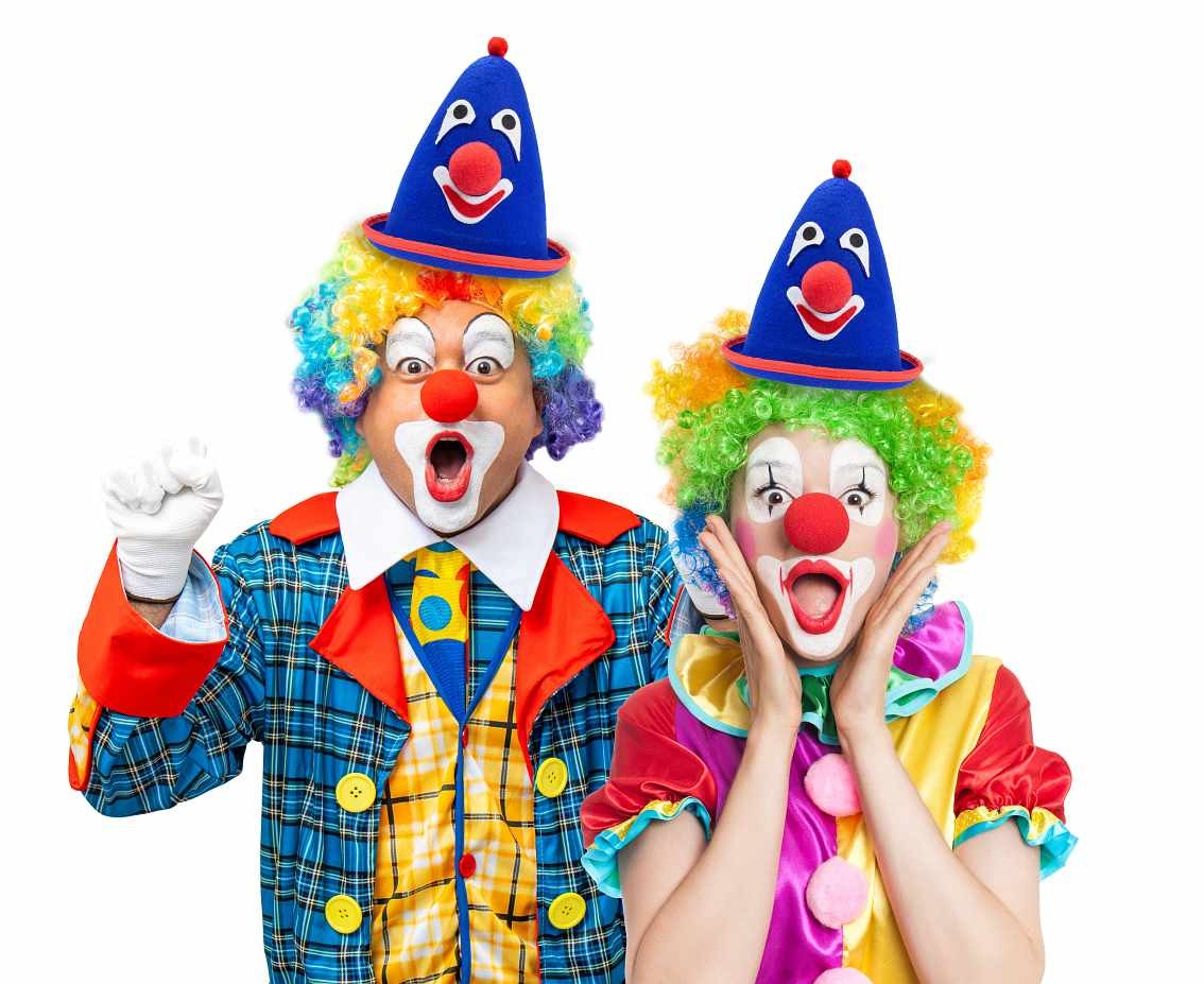 Felt hat Blue clown EOL