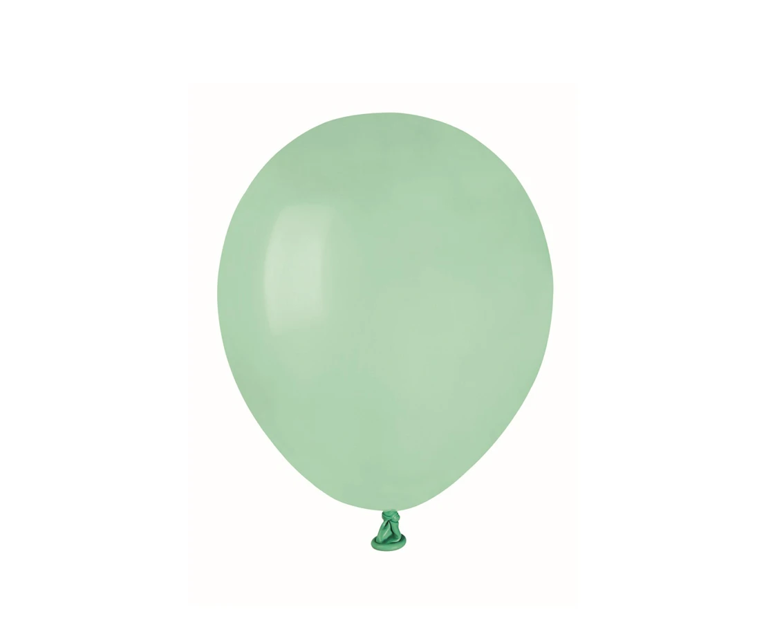Balloons Gemar 5", pastel turquoise-green macaron, 100pcs