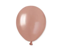 Balloons Gemar 5", metallic rose gold, 100pcs