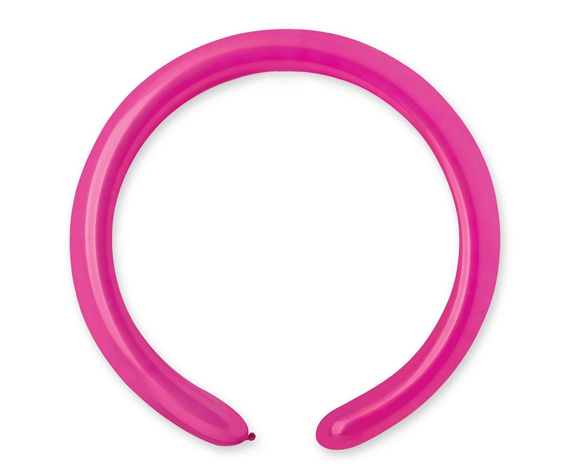 Balloons Gemar, modelling balloon, dark pink, 100pcs