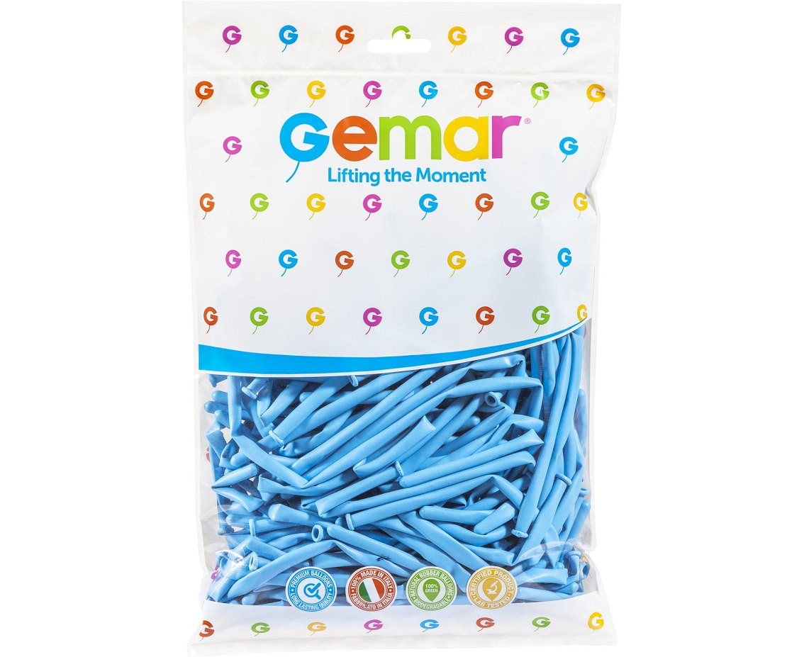 Balloons Gemar, modelling balloon, baby blue macaron, 100pcs