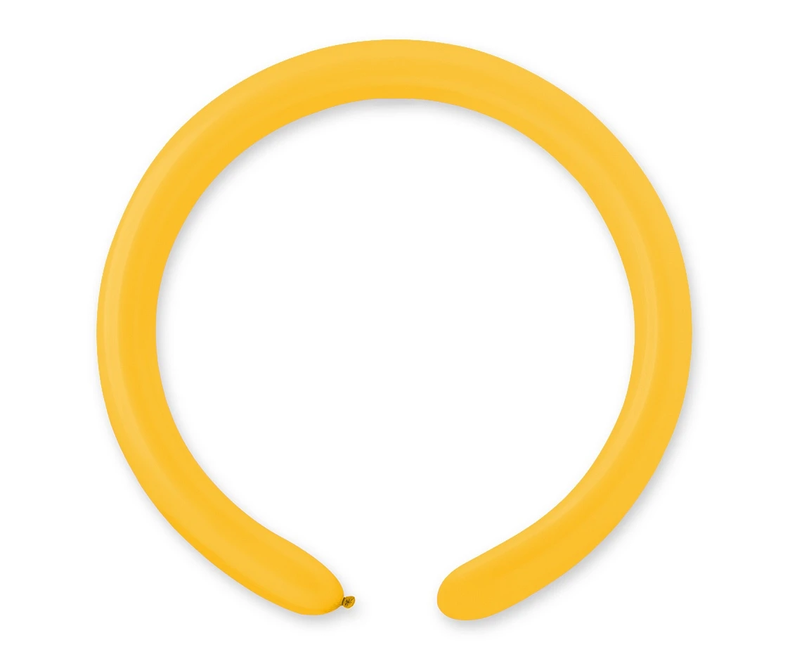 Balloons Gemar, modelling balloon, mango yellow, 100pcs